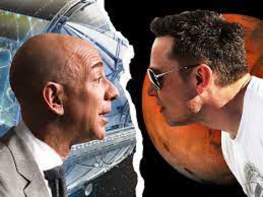Musk l-a învins pe Jeff Bezos. SpaceX câştigă un contract cu NASA, în defavoarea companiei Blue Origin